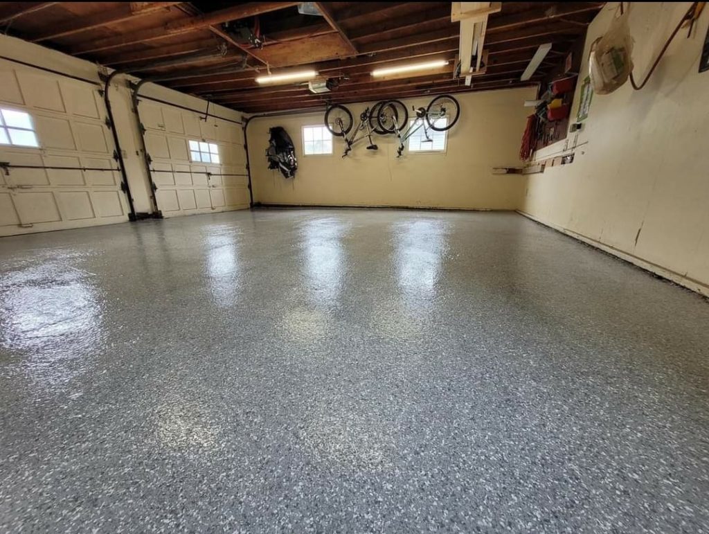 Grey Epoxy Garage Floor