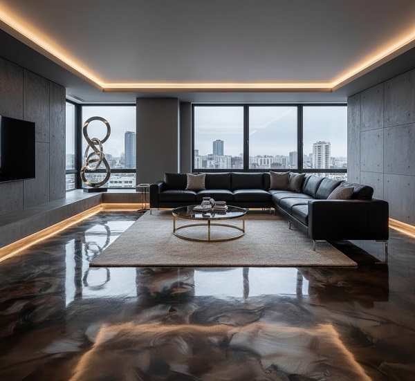 metallic epoxy flooring