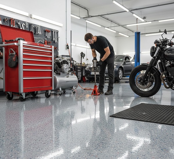 workshop epoxy flooring